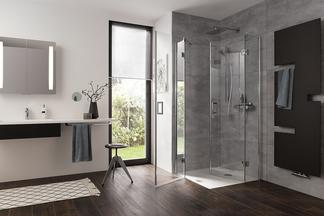 Vierteilige HSK Aperto Duschkabine