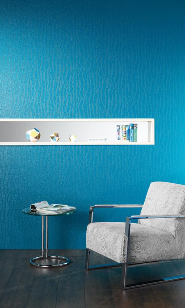 Leuchtende Blautöne als Wandfarbe