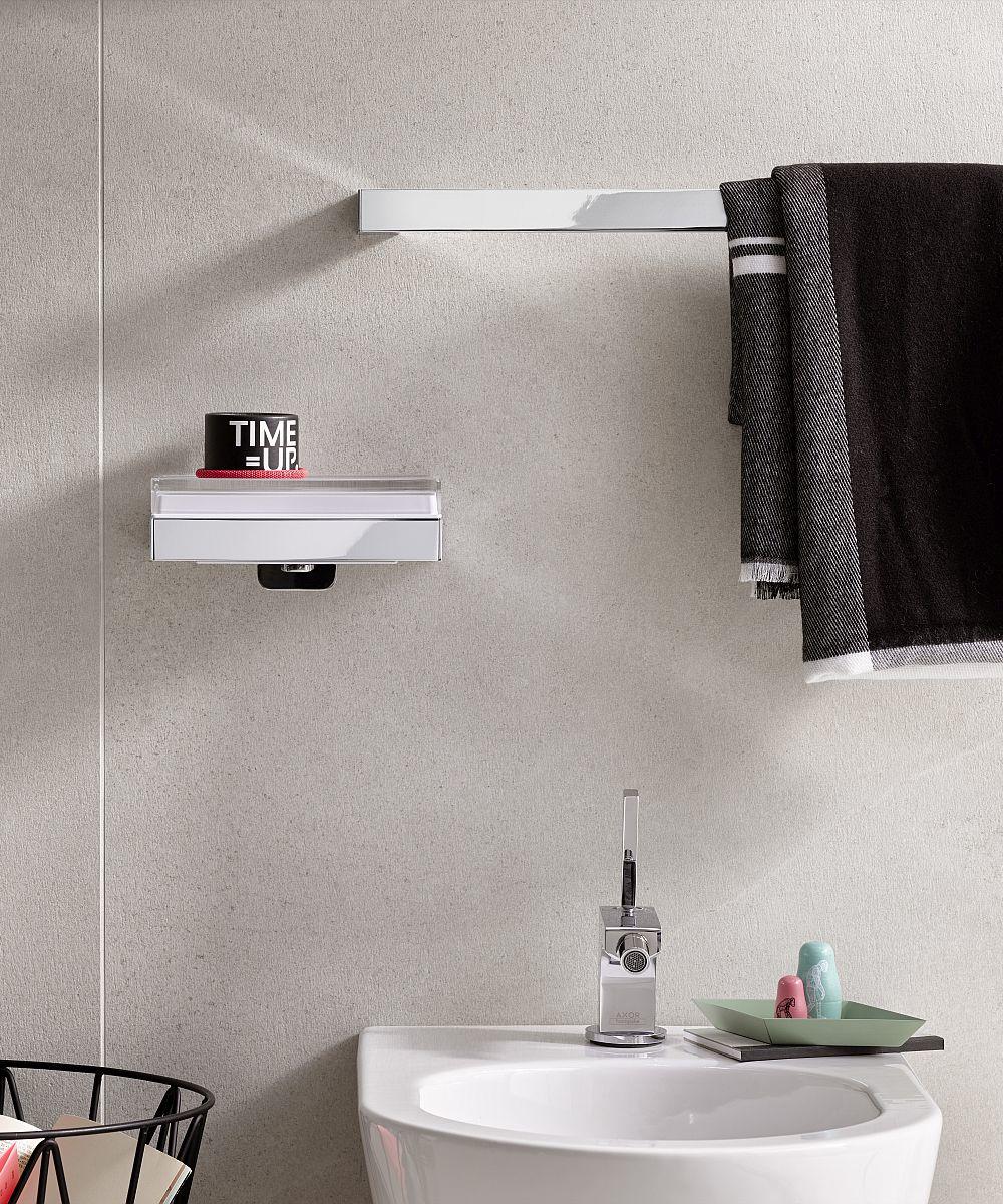 Waschtisch mit Accessoires der Serie liaison von Emco